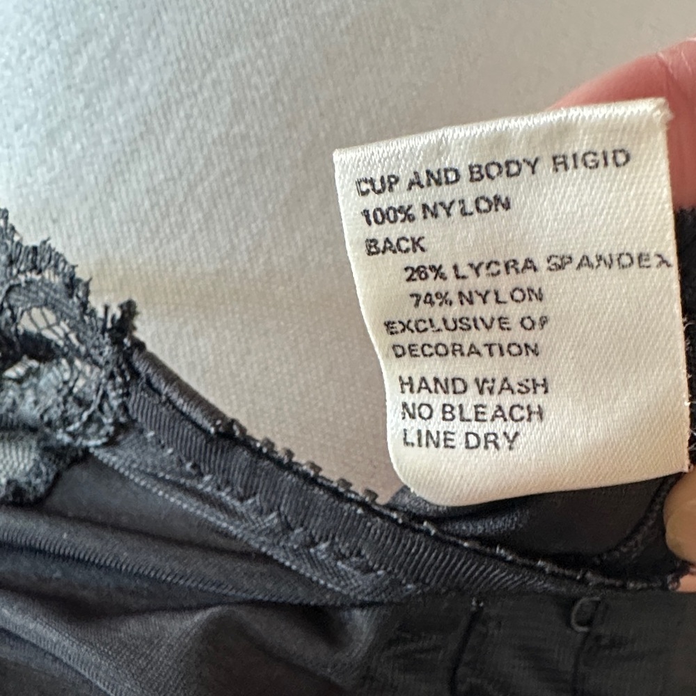 Vintage Jezebel René of Hollywood Sheer Pin-Up Bustier Lingerie Top — RN 17493 - Picture 3 of 13